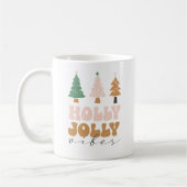Retro Holly Jolly Vibes Kerst Mok (Links)