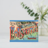 Retro Hollywood Florida Briefkaart (Staand voorkant)