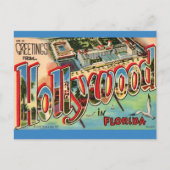 Retro Hollywood Florida Briefkaart (Voorkant)