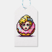 Retro Hollywood Icon - Pixel Art Pop Cultuur Cadeaulabel (Voorkant)