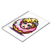 Retro Hollywood Icon - Pixel Art Pop Cultuur Notitieboek (Linkerzijde)