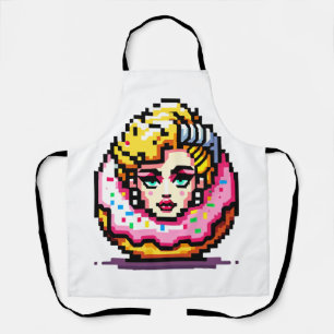 Retro Hollywood Icon - Pixel Art Pop Cultuur Schort