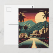 Retro Hollywood illustratie Briefkaart (Voorkant / Achterkant)