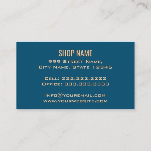  Retro Home Gebakken Gourmet Handgemaakte Cookies Visitekaartje (Achterkant)