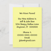 Retro Home gevonden We hebben kennisgeving verplaa Aankondiging (Achterkant)