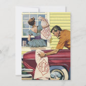 Retro Home gevonden We hebben kennisgeving verplaa Aankondiging (Voorkant)