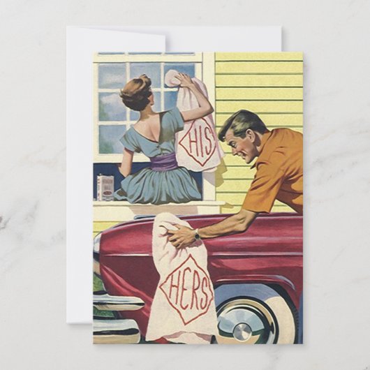 Retro Home gevonden We hebben kennisgeving verplaa Aankondiging (Voorkant)