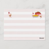 Retro Home-koking Recipe Briefkaart (Achterkant)