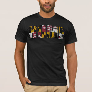 Retro Home Maryland Flag T-shirt