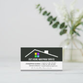 Retro Home Repair Constructie Lagen Visitekaartje (Staand voorkant)