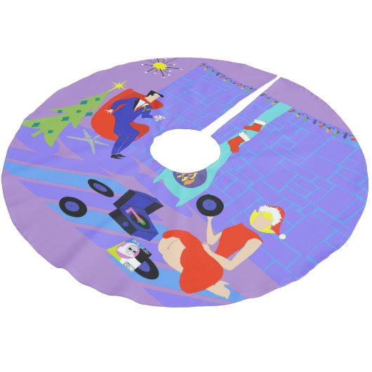 Retro Home voor de Feestdagen kerstboomrok Kerstboom Rok (Gekanteld)