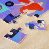 Retro Home voor de Feestdagen-kerstpuzzel Legpuzzel (Zijkant)