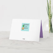 Retro Home voor de kerstkaart van Feestdagen Kaart (Achterkant)