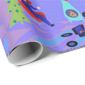 Retro Home voor Feestdagen die papier verpakken (Rol Hoek)