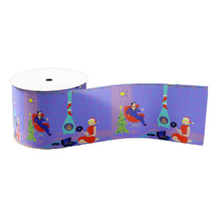 Retro Home voor het Vakantie Gift Ribbon Grosgrain Lint
