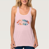 Retro Homeschool Moeder Mama Tanktop (Voorkant)
