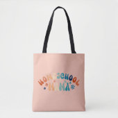 Retro Homeschool Moeder Mama Tote Bag (Voorkant)
