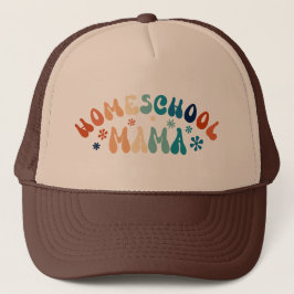 Retro Homeschool Moeder Mama Trucker Pet