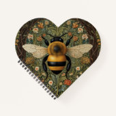 retro hommel boho botanische bloemkunst notitieboek (Voorkant)