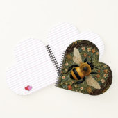  retro hommel boho botanische bloemkunst notitieboek (Binnen)