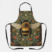  retro hommel boho botanische bloemkunst schort (Voorkant)