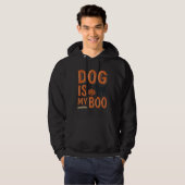 Retro Hond Is Mijn Boo Halloween T-shirt Ontwerp_1 (Voorkant volledig)