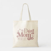 Retro Hond Mam Bontleven Custom Pug Foto Tote Bag (Achterkant)