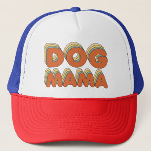 Retro Hond Mama Grappige Hond Mama Trucker Pet