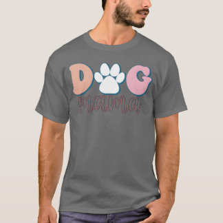 Retro hond Mama meisje grappig T-shirt