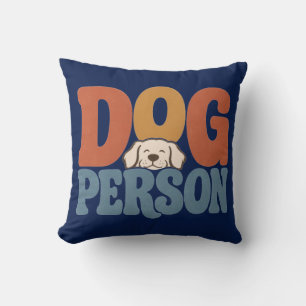 Retro Hond Mens Hond Liefhebber Kussen