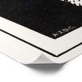  retro hondenhoofd Julie de Graag Poster (Hoek)