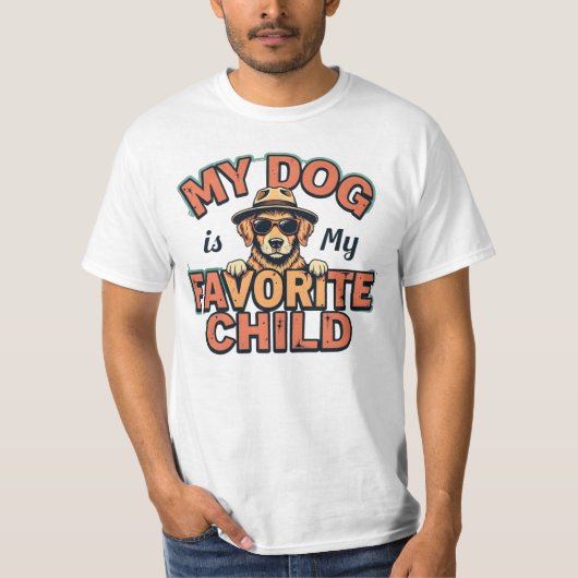 Retro Hondenliefhebber: "Mijn hond is mijn favorie T-shirt (Voorkant)