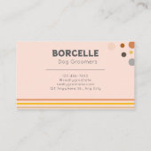 Retro hondentrimmer verwend puppy Visitekaartje (Achterkant)