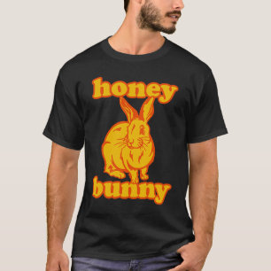 Retro Honey Bunny 70s Esthetische  Konijn T-shirt