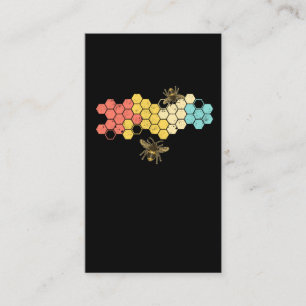 Retro Honeycomb-bijenhoudersontwerp voor bijenlegg Visitekaartje