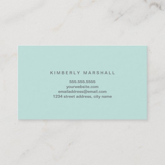 Retro Honeycomb Design Visitekaartjes / blauw (Achterkant)