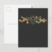 Retro Honeycomb Natuur Bewustmaker Briefkaart (Voorkant / Achterkant)