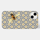 Retro Honeycomb Pattern Beehive Case-Mate iPhone Case (Achterkant (horizontaal))