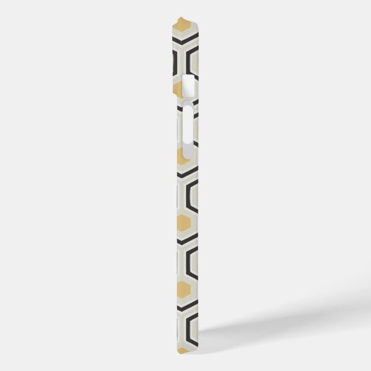 Retro Honeycomb Pattern Beehive Case-Mate iPhone Case (Achterkant / Links)