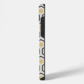 Retro Honeycomb Pattern Beehive iPhone Hoesje (Linkerkant)