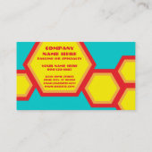 retro honeycomb punch card klantenkaartje (Achterkant)