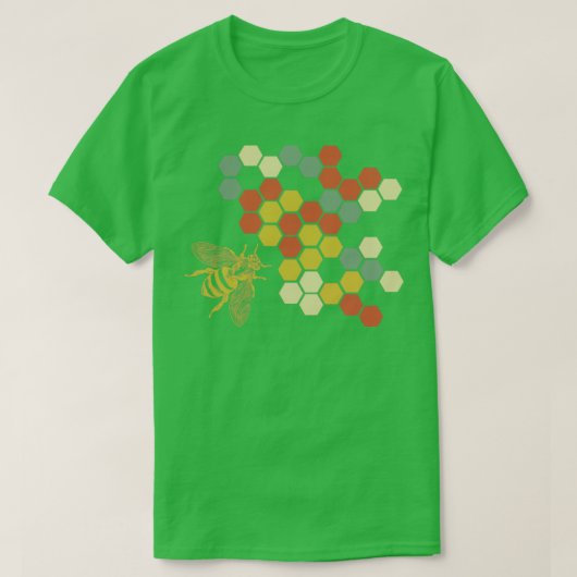 Retro Honeycomb T-shirt (Design voorkant)