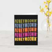  Retro Honeymoonin Bruid Bruidegom Honeymoon Va Kaart (Gele Bloem)