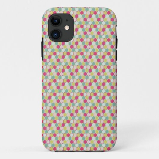 Retro Honingraat Case-Mate iPhone Case (Achterkant)