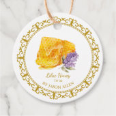 Retro honingraat Sering geïnjecteerde honing hangl Bedankjes Labels (Voorkant)