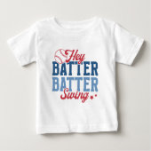 Retro honkbal Hey Batter Swing (Voorkant)