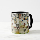 Retro honkbal: klassieke spel sporten mok (Voorkant rechts)