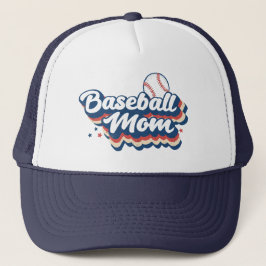 Retro Honkbal Moeder Trucker Hoed Trucker Pet