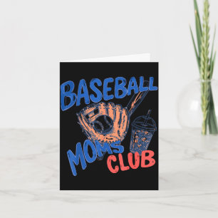 Retro honkbal moeders club ijskoude koffie sportie kaart
