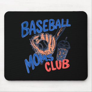 Retro honkbal moeders club ijskoude koffie Srts mo Muismat
